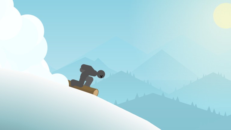 火柴人滑雪冒险游戏